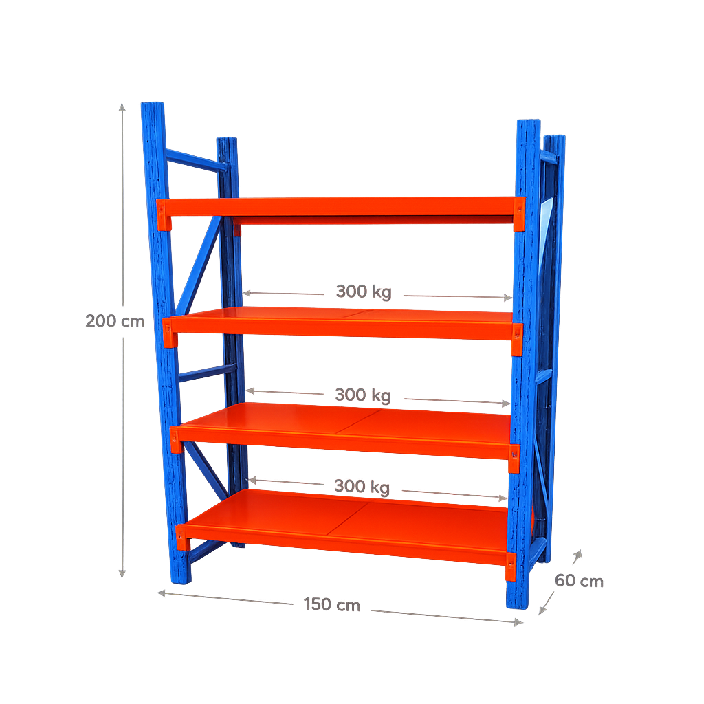Mini Porta-Pallet 150cm Laranja - Medidas