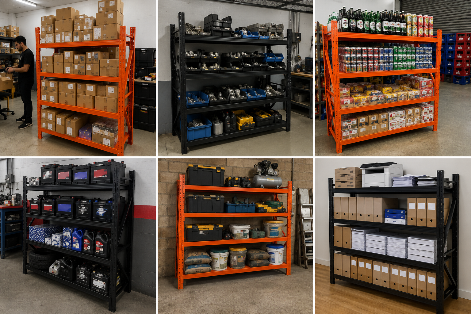 Mini Porta-Pallet em uso real - aplicações variadas